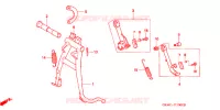 BEQUILLE pour Honda SUPER CUB 50 DELUXE de 1992