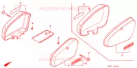 COUVERCLES LATERAUX pour Honda SUPER CUB 50 DELUXE de 1992