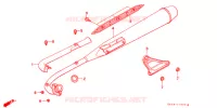 SILENCIEUX D'ECHAPPEMENT pour Honda SUPER CUB 50 DELUXE de 1992