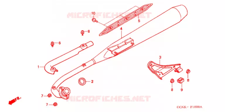 ECHAPPEMENT Honda SCOOTER 50 C50 2002  C50L2