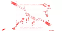 PEDALE   KICK pour Honda PRESS CUB 50 DELUXE de 1992