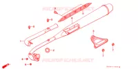 SILENCIEUX D'ECHAPPEMENT pour Honda SUPER CUB 50 STANDARD GREEN de 2002