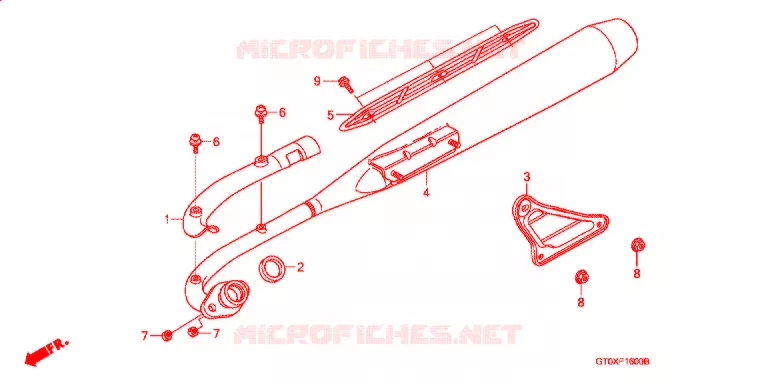 SILENCIEUX D'ECHAPPEMENT Honda MOTO 90 CUB 2002  C90CM2