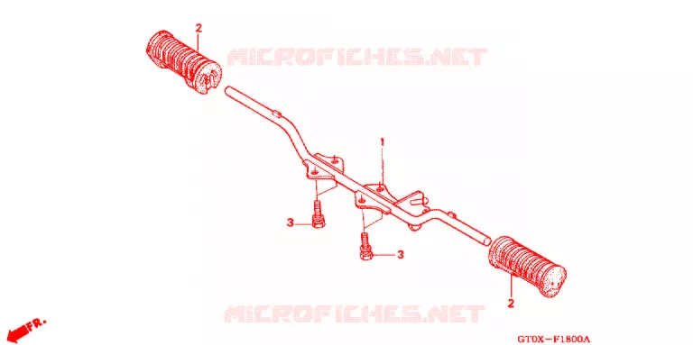 REPOSE PIED Honda MOTO 90 CUB 1999  C90CMX