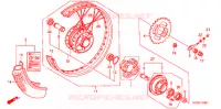 ROUE ARRIERE pour Honda SUPER CUB 90 DELUXE ROUND LIGHT de 2000