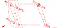 AMORTISSEUR ARRIERE pour Honda SUPER CUB 90 CUSTOM de 2006