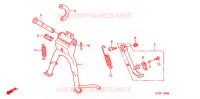 BEQUILLE pour Honda SUPER CUB 90 CUSTOM de 2006