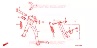 BEQUILLE pour Honda SUPER CUB 90 CUSTOM de 2007