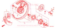ROUE ARRIERE pour Honda SUPER CUB 90 DELUXE de 2006