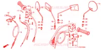 CABLES   COMMODOS   LEVIERS   POIGNEES pour Honda SUPER CUB 90 DELUXE de 2007
