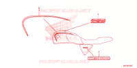 AUTOCOLLANTS pour Honda CB 1100 RED de 2013