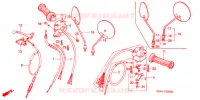 LEVIER DE GUIDON   CABLE   COMMODO pour Honda PRESS CUB 50 DELUXE de 1993