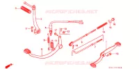 PEDALE   KICK pour Honda SUPER CUB 90 DELUXE ROUND LIGHT de 1996