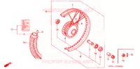 ROUE AVANT pour Honda SUPER CUB 90 DELUXE ROUND LIGHT de 1996