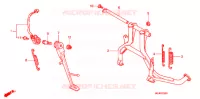 BEQUILLE pour Honda CB 1300 SUPER FOUR ABS TYPE 2 de 2006