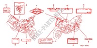 ETIQUETTE DE PRECAUTIONS  pour Honda CB 1300 SUPER BOL DOR de 2005