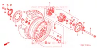 ROUE ARRIERE pour Honda CB 1300 SUPER BOL DOR de 2005