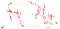 BEQUILLE pour Honda CB 1300 SUPER BOL DOR TYPE 1 de 2006