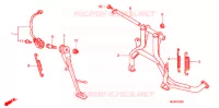 BEQUILLE pour Honda CB 1300 SUPER BOL DOR ABS WHITE de 2006