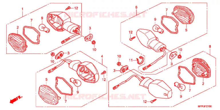 CLIGNOTANT Honda MOTO 1300 CB 2016  CB1300SADG