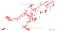 PEDALE pour Honda CB 250 NIGHTHAWK de 2001