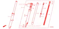 FOURCHE pour Honda CB 250 NIGHTHAWK de 2008