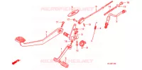 PEDALE pour Honda CB 250 NIGHTHAWK de 2008