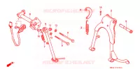 BEQUILLE pour Honda CB 250 NIGHTHAWK de 1992