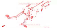 PEDALE pour Honda CB 250 NIGHTHAWK de 1992