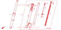 FOURCHE pour Honda CB 250 NIGHTHAWK de 1999
