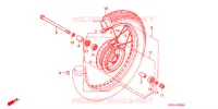 ROUE AVANT pour Honda CB 250 NIGHTHAWK de 1999