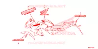 AUTOCOLLANTS pour Honda CB 300 POLICE ABS 3DK de 2015