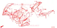 OUIES DE RADIATEUR   SABOT pour Honda CB 300 POLICE ABS 3DK de 2015