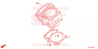 CYLINDRE pour Honda CB 300 POLICE ABS 4DK de 2015