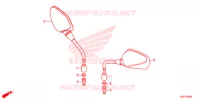 RETROVISEUR pour Honda CB 300 POLICE ABS 4DK de 2015
