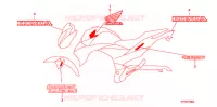 AUTOCOLLANTS (1) pour Honda CB 300 R ABS de 2012