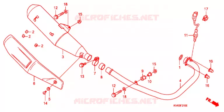 SILENCIEUX D'ECHAPPEMENT Honda MOTO 300 CBR 2012  CB300RC