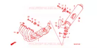 SILENCIEUX D'ECHAPPEMENT pour Honda CB 400 SUPER FOUR de 2010