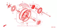 ROUE ARRIERE pour Honda CB 400 SUPER FOUR ABS de 2014