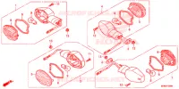 CLIGNOTANT pour Honda CB 400 SUPER FOUR ABS de 2014