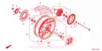 ROUE ARRIERE pour Honda CB 400 SUPER FOUR ABS de 2015