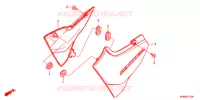 COUVERCLES LATERAUX pour Honda CB 400 SUPER FOUR ABS VTEC REVO de 2016