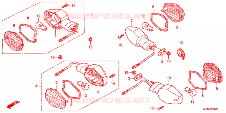 CLIGNOTANT Honda MOTO 400 CB 2011  CB400B