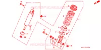 AMORTISSEUR ARRIERE pour Honda CB 400 F CB1 de 1989