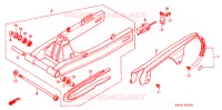 BRAS ARRIERE pour Honda CB 400 F CB1 de 1989