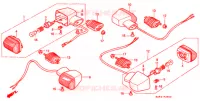 CLIGNOTANT pour Honda CB 400 F CB1 de 1989