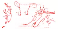 COMMODOS   POIGNEES pour Honda CB 400 F CB1 de 1989