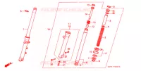 FOURCHE pour Honda CB 400 F CB1 de 1989