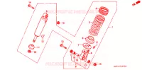 AMORTISSEUR ARRIERE pour Honda CB 400 F CB1 de 1990