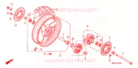 ROUE ARRIERE pour Honda CB 400 SUPER FOUR YB de 2009